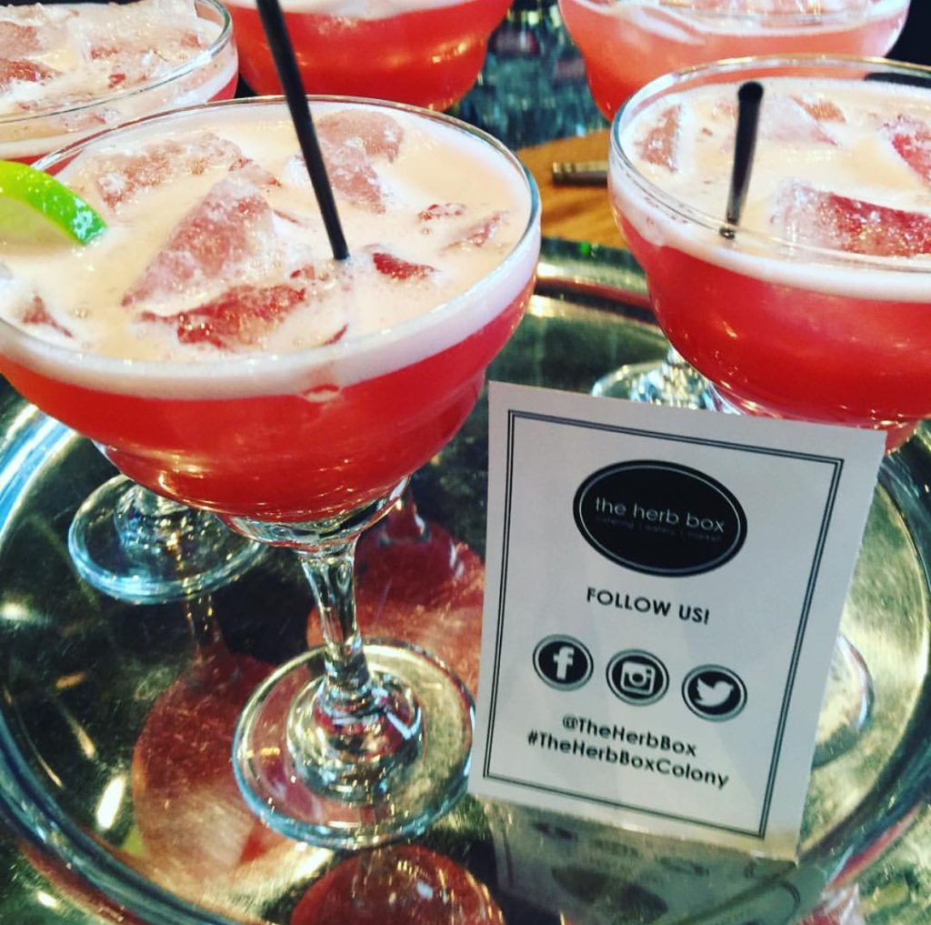 Skinny Margarita herradura silver tequila, creme de cassis agave nectar and lime juice